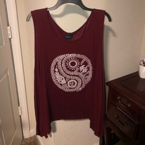Rue 21 Tank Top Ying&Yang Design